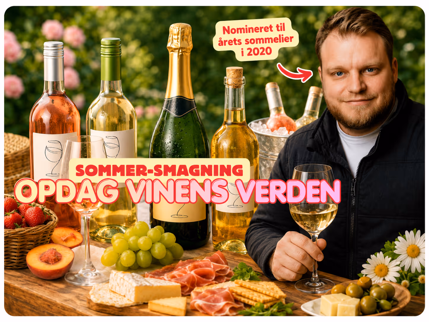 Du er inviteret til en hyggelig sommer vinsmagning! ☀️